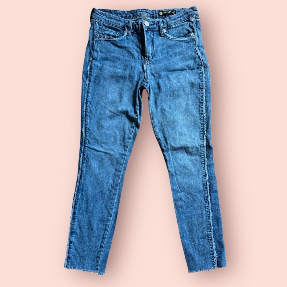 Blank NYC Denim Fray For Days Light Wash Low Rise Skinny Jeans Women's Size 27